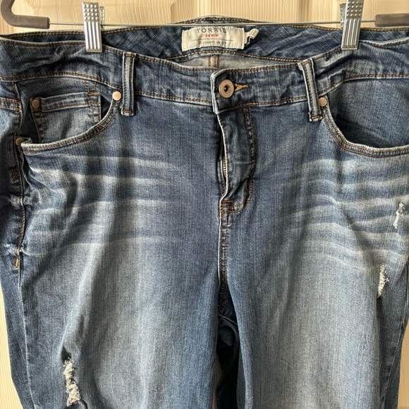Torrid Distressed Girlfriend Jeans - Picture 5 of 12